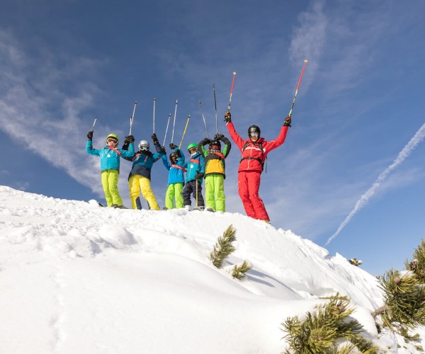 Gemeinsam Spaß haben im Skikurs mit der Skischule Kleinarl