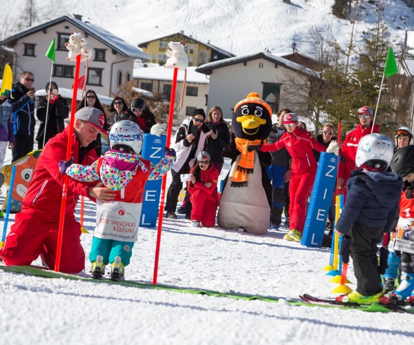 Das Skirennen ist das große Highlight am Ende der Skiwoche in der Skischule Kleinarl!