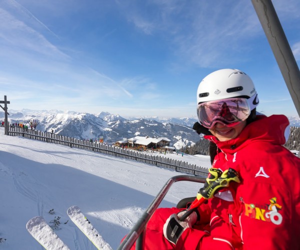 Liftfahrt mit Anna Schernthaner in Kleinarl, Ski amadé