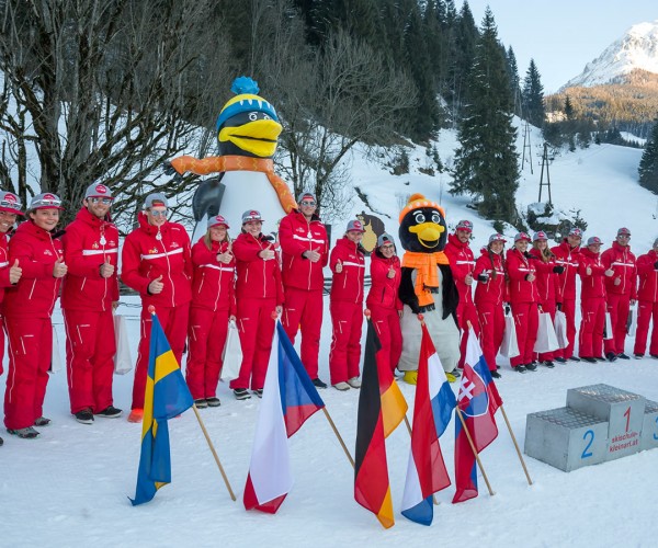 Das Team der Skischule Kleinarl bei der Siegerehrung