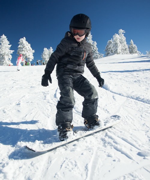 Snowboarden mit Kindern im Familienurlaub in Kleinarl, Ski amadé